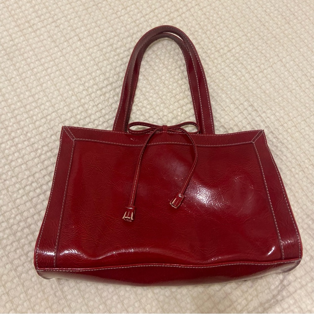 Liz Claiborne Cherry Red Tote Bag